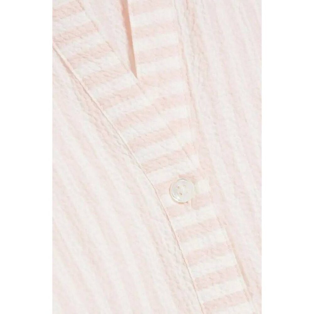 NWT Veronica Beard Avella Ruffled Striped Seersucker Mini Dress Size 12 - Picture 4 of 12